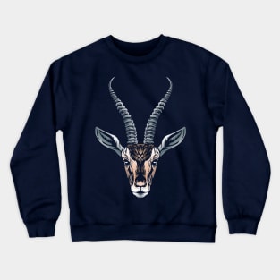 Gazelle Face Crewneck Sweatshirt